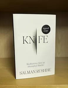 KNIFE - Salman Rushdie **Hand SIGNED UK 1st/1st** + COA - Foto 1 di 16