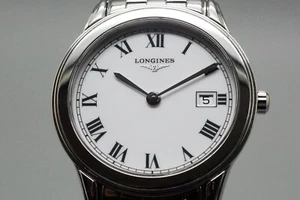 *Near MINT* LONGINES Flagship L4.736.4 Roman Dial Men Quartz Watch From JAPAN - Picture 1 of 11