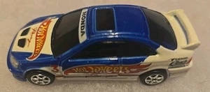 HOT WHEELS HONDA CIVIC SI 100% SUPER STREET METALLIC BLUE VARIANT VHTF LOOSE 12B - Picture 1 of 8
