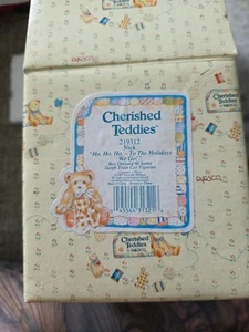 Cherished Teddies Bear Figurine "Nick"- "Ho Ho Ho To The Holidays We Go" 1997 - Picture 1 of 10