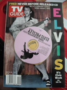 TV GUIDE - ELVIS #4 OF 4  DIFFERENT COVERS AND ATTACHED CD!! - Picture 1 of 1