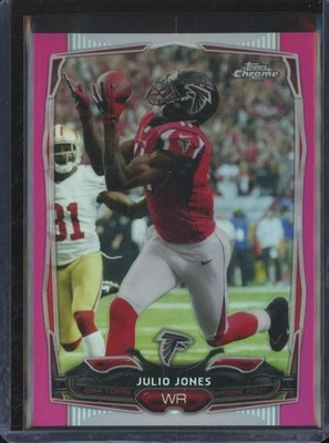 2014 Topps Chrome JULIO JONES #88 Pink Fuchsia Refractor /399 Falcons JA824 - Image 1 of 2