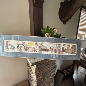 Robert Marble print “The Therapist” signed and matted 1987 Humorous Cartoon Art - Picture 1 of 20