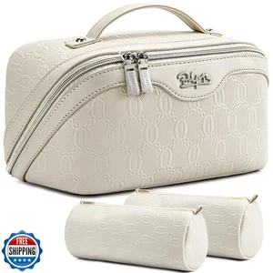 BOYATU Bolsa de Maquillaje de Viaje para Mujer: Bolsa Organizadora de Cosméticos con Compartimentos - Imagen 1 de 5
