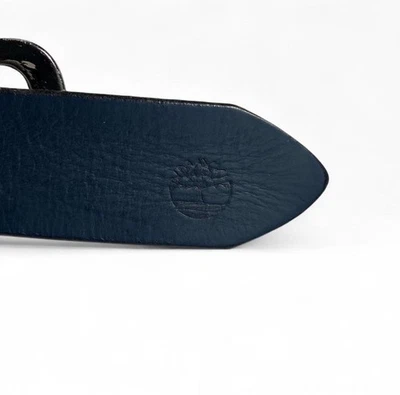 "Cinturón Timberland de cuero genuino azul oscuro/negro pátina envejecida 45""" Foto 1 de 4