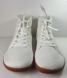 WHITIN Men Wide Hi-top Minimalist Barefoot Sneakers | US 12 Wide, All White 45 - Picture 1 of 7