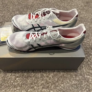 ASICS Mens Hyper MD 5 Track & Field Shoes Ivory G304N Spikes Size 12 - Picture 1 of 6