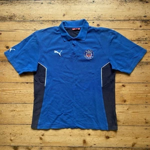 Puma Bath Rugby Union Retro blue and navy Size Large polo shirt - Picture 1 of 12