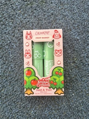 Colourpop Animal Crossing Fruit Basket Just A Tint Mini Duo NIB New Limited - Image 1 of 4