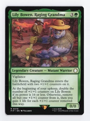 Lily Bowen, Raging Grandma Regular R Universes Beyond: Fallout MTG Card TCG NM - Image 1 of 2