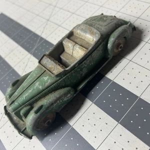 Vintage Hubley Kiddie Spielzeug grün Packard konvertierbar Druckguss mit Blechsockel - Bild 1 von 5