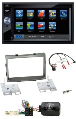 Blaupunkt Lenkrad USB Bluetooth TMC 2DIN Navigation für SSangYong Rodius ab 2013 - Bild 1 von 4