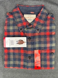T1 Original Weatherproof Vintage Red/Gray Flannel size Medium M NWT - Picture 1 of 6