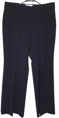 Pantalones de vestir vintage de la Casa Blanca-mercado negro pierna ancha negros lisos para mujer talla 8 R Foto 1 de 4