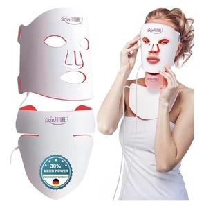 Maschera luce LED viso collo décolleté 480 LED skinFUTURE anti rughe acne ⭐️New - Imagen 1 de 7