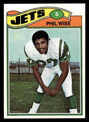 1977 Topps Phil Wise #377 - New York Jets - Image 1 of 2