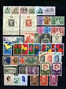 Luxembourg #278\\331 (L464) (17) comp sets 1952-57, MNH, LH, FVF, CV$226.60 - Picture 1 of 1