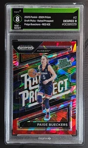Paige Bueckers 2024 Panini Prizm Draft Picks Rated Prospect #2 Red Ice Degree 8 - Bild 1 von 2