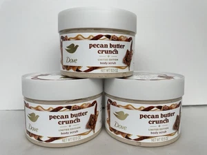 3 PACK-Dove Limited Ed. Holiday Treats PECAN BUTTER CRUNCH Body Scrub 10.5oz - Picture 1 of 7