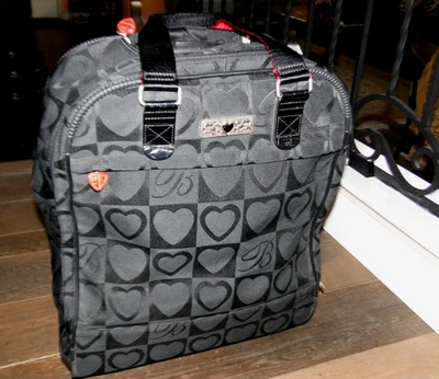 Brighton Handgepäck Rollgriffe Signatur Herzen schwarz rot Weekender Gepäck - Bild 1 von 4