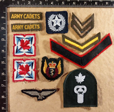 Mixed Lot Vintage Canada Military Cloth Patches / 1E