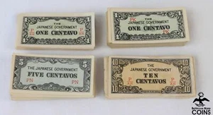 Lot of 367: 1942 Philippines, Wartime Occupation Japan Government Centavos Notes - Picture 1 of 7