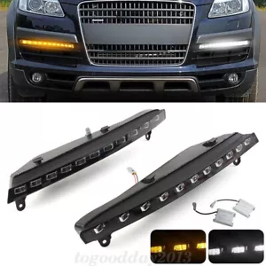 For Audi Q7 2007-2009 22 LED Daytime Running DRL Fog Turn Signal Light Lamps - Picture 1 of 15