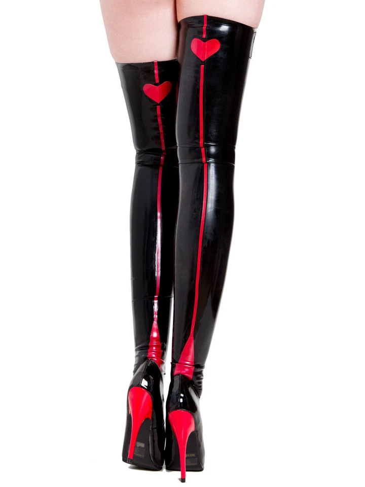 Латекс резиновый жевательная резинка женщин бедра носки чулок 0,4 мм S-XXL - Изображение 1 из 1