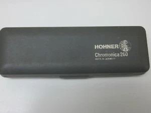 Hohner Chromonica 260 harmonica-key of C,hardshell case,10 holes,very nice - Picture 1 of 9
