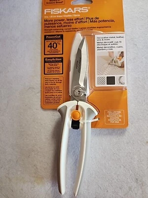 Fiskars Easy Action PowerCut 8 Inch Snips 179300 - Image 1 of 4