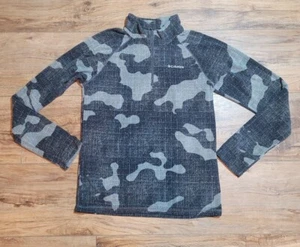 Columbia Fleece Pullover Boys XL 18/ 20 Gray Camo Camouflage Long Sleeve - Picture 1 of 7