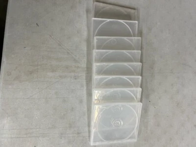 10 bandejas estándar de 10,4 mm para CD DVD transparentes individuales para 1 disco Foto 1 de 3