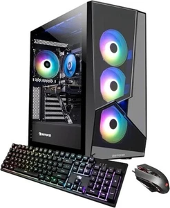 iBUYPOWER Pro Gaming PC Computer Desktop SlateMR 215a (AMD Ryzen 5 5600G 3.9 GHz - Picture 1 of 7