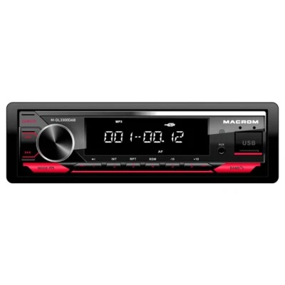 Autoradio 1DIN Macrom M-DL3300DAB con AUX,USB,bluetooth,ant.DAB iclusa,A2DP,FLAC - Immagine 1 di 2
