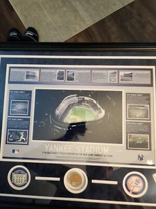 1923-2008 Yankee Stadium framed wall photo with 9 world series pics - Picture 1 of 6
