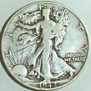 1942-D Walking Liberty Half Dollar Lot AM - Picture 1 of 2