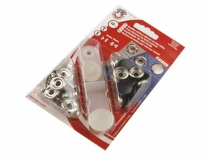 (6,25 € / Paket) 2 Pakete Ringfeder Druckknöpfe D 15mm mit Werkzeug (DSC) - Picture 1 of 1