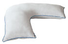 L-Shape Body Support Pillow for Knees, Spine, Neck & Shoulders, White