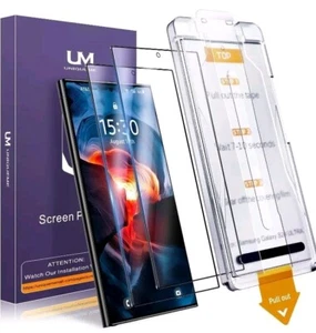 2 Pack for Samsung Galaxy S24 Ultra Screen Protector, HD Bubble NEW - Picture 1 of 4