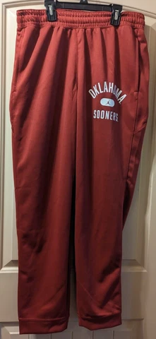 NIKE Jordan Oklahoma Sooners Spotlight Pants - Mens Size L (DD6372-698) Cover