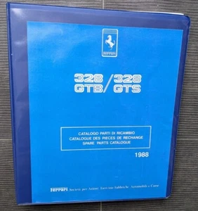 Ferrari 328 GTB 328 GTS Spare Parts Catalog - Picture 1 of 4