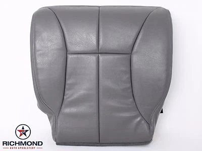 Dodge Ram 2500 SLT 2000 2001 2002 - Cubierta de asiento de cuero inferior del lado del conductor gris Foto 1 de 4