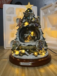 Thomas Kincade Silenzioso Presepe Notturno Albero Musicale Globo Neve 12” #A2931 - Foto 1 di 9