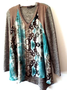 ***CITRON Santa Monica POEME Sz S light knit TOP multicolor!! - Picture 1 of 5