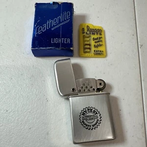 Featherlite Vintage Advertising Aluminum Cigarette Cigar Lighter -  New - Picture 1 of 7