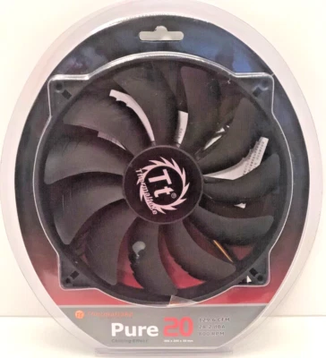 Thermaltake Pure 20 Chilling Effect 11-Bladed Design High Performance Fan Case. - Image 1 of 4