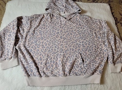 UNDERCOVER Felpa con cappuccio Victoria's Secret rosa ghepardo grande pastello