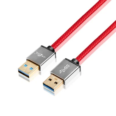 JuicEBitz Male to Male USB 3.0 5Gbps Data Transfer Cable Lead Modem PC Laptop - Image 1 of 4