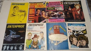 Lot of 8 ENTERPRISE Doctor Who Star Log Magazines - 80's - Imagen 1 de 12