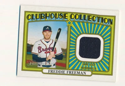 2021 Topps Heritage Freddie Freeman #CCR-FF - Game Used Jersey Patch Card - Image 1 of 2